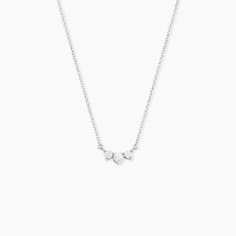 Collier Darlene Argent Blanc Oxyde De Zirconium - Colliers avec pierres Femme | Marc Orian