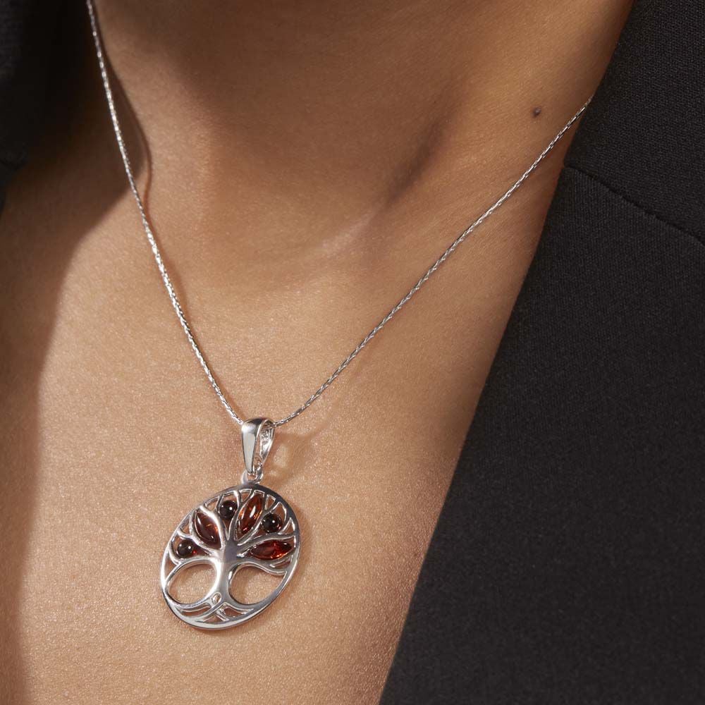 Collier Argent Blanc Odaya Ambre - Colliers avec pierres Femme | Marc Orian