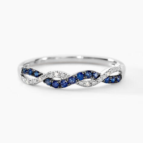 Bague Sofia Or Blanc Saphir Et Diamant - Bagues vintage Femme | Marc Orian