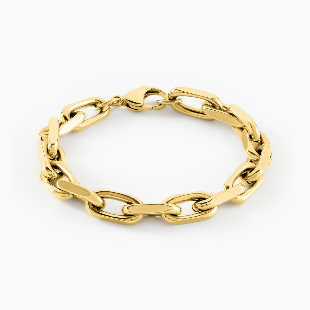Bracelet Anadia Acier Jaune - Bracelets mailles Femme | Marc Orian