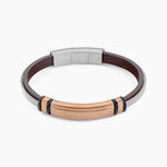 Bracelet Cuir De Vache Marron - Bracelets cuir Homme | Marc Orian