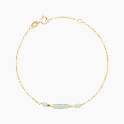 Bracelet Erdmann Or Jaune Aventurine - Bracelets cha&icirc;nes Femme | Marc Orian