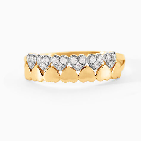 Bague Dagmar Or Jaune Oxyde De Zirconium - Bagues de promesse Femme | Marc Orian