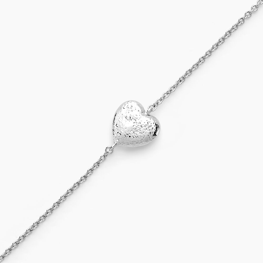 Bracelet With Love Martele Argent Blanc - Bracelets chaînes Femme | Marc Orian