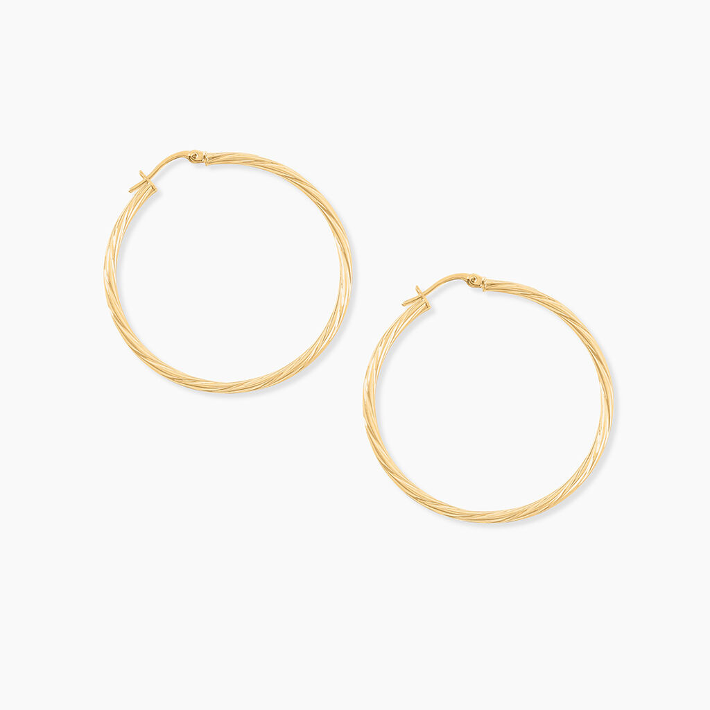 Créoles Youri Or Jaune - Créoles Femme | Marc Orian