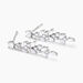 Boucles D'oreilles Pendantes Argent Blanc Precieux Flocon Oxyde - Pendantes Femme | Marc Orian