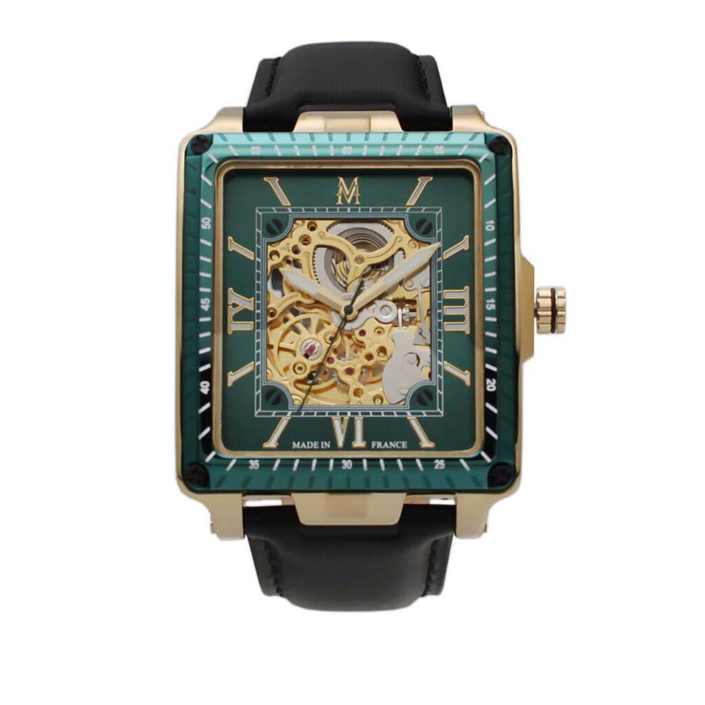 Montre Montignac Square Automatique Vert - Montres automatiques Homme | Marc Orian