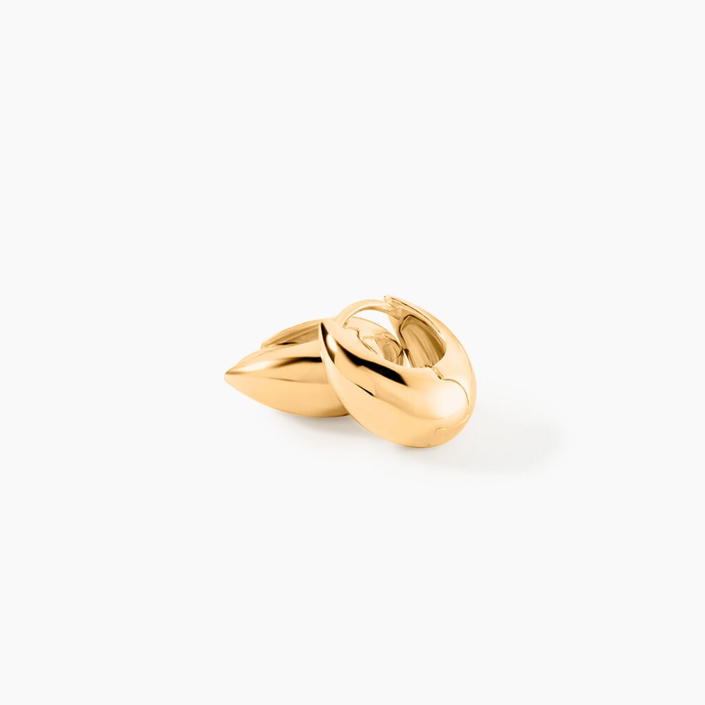 Cr&eacute;oles Classic Bold Plaqu&eacute; Or Jaune - Cr&eacute;oles Femme | Marc Orian