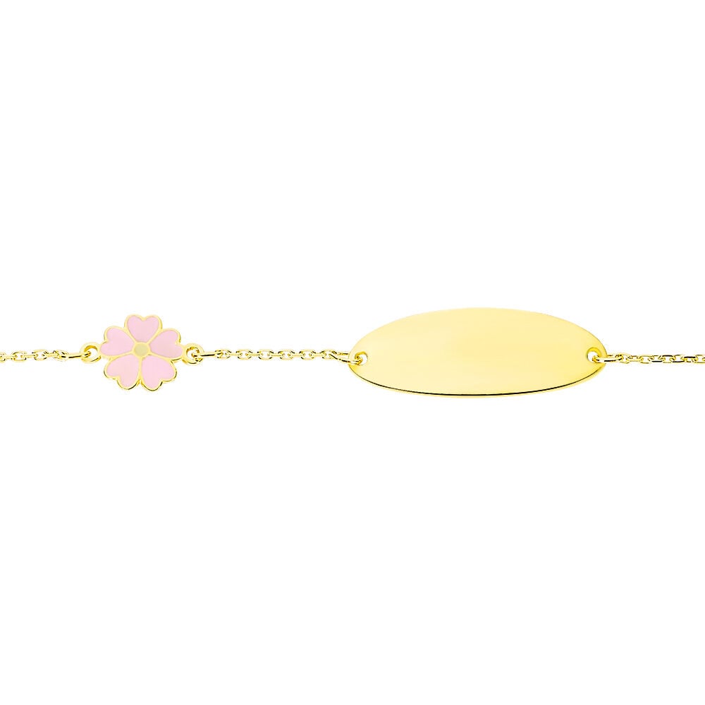Bracelet Identité Gaspardine Maille Forçat Or Jaune - Gourmettes Enfant | Marc Orian