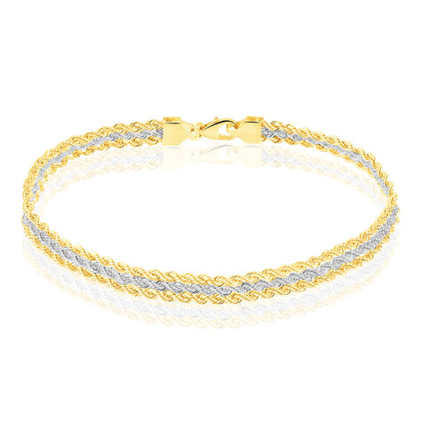 Bracelet Jerry Maille Corde 3 Rangs Or Bicolore - Bracelets Femme | Marc Orian