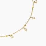 Collier Ivy Acier Jaune Oxyde De Zirconium - Colliers avec pierres Femme | Marc Orian