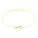Bracelet Maryeme Infini Glitter Or Jaune - Bracelets chaînes Femme | Marc Orian