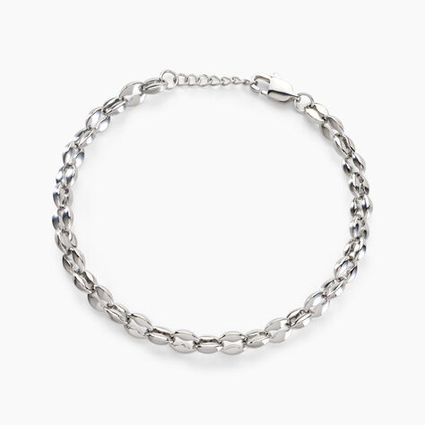 Bracelet Kresten Acier Argenté - Bracelets chaînes Homme | Marc Orian