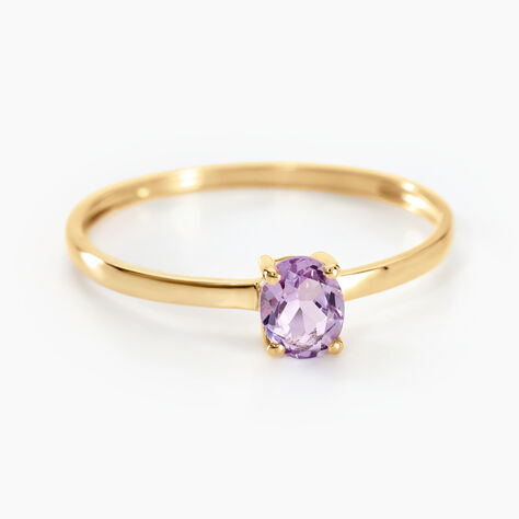 Bague Lily Or Jaune Amethyste - Bagues pierres fines Femme | Marc Orian