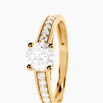 Bague Aramis Ld Or Jaune Diamant Synth&eacute;tique - Solitaires Femme | Marc Orian