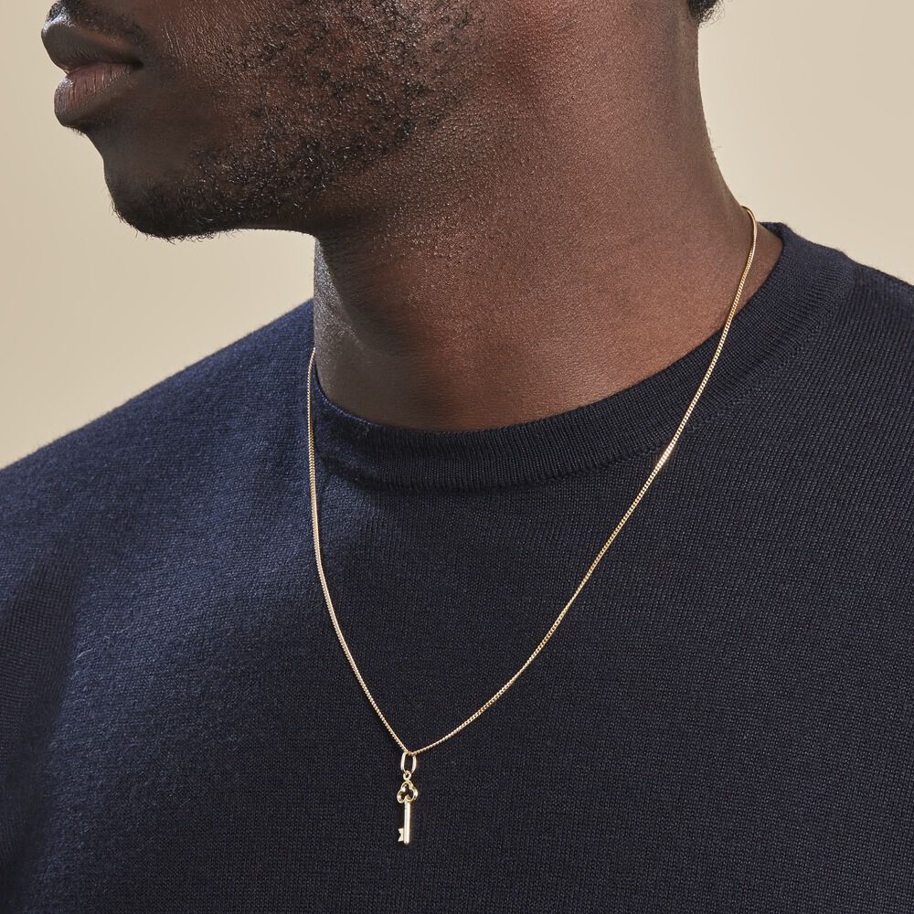 Pendentif Fatilia Clef Coeur Or Jaune - Pendentifs Famille | Marc Orian