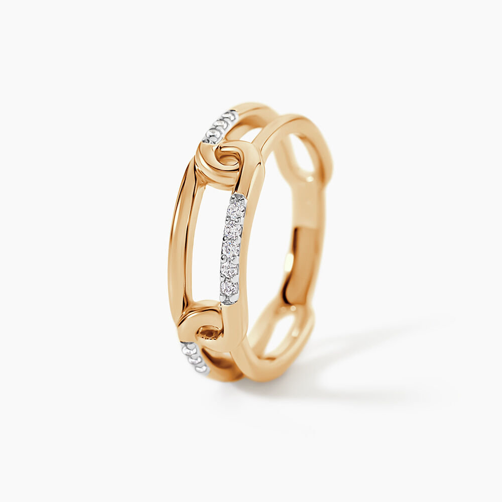 Bague Plaqu&eacute; Or Mietta Oxydes De Zirconium - Bijoux fantaisie Femme | Marc Orian