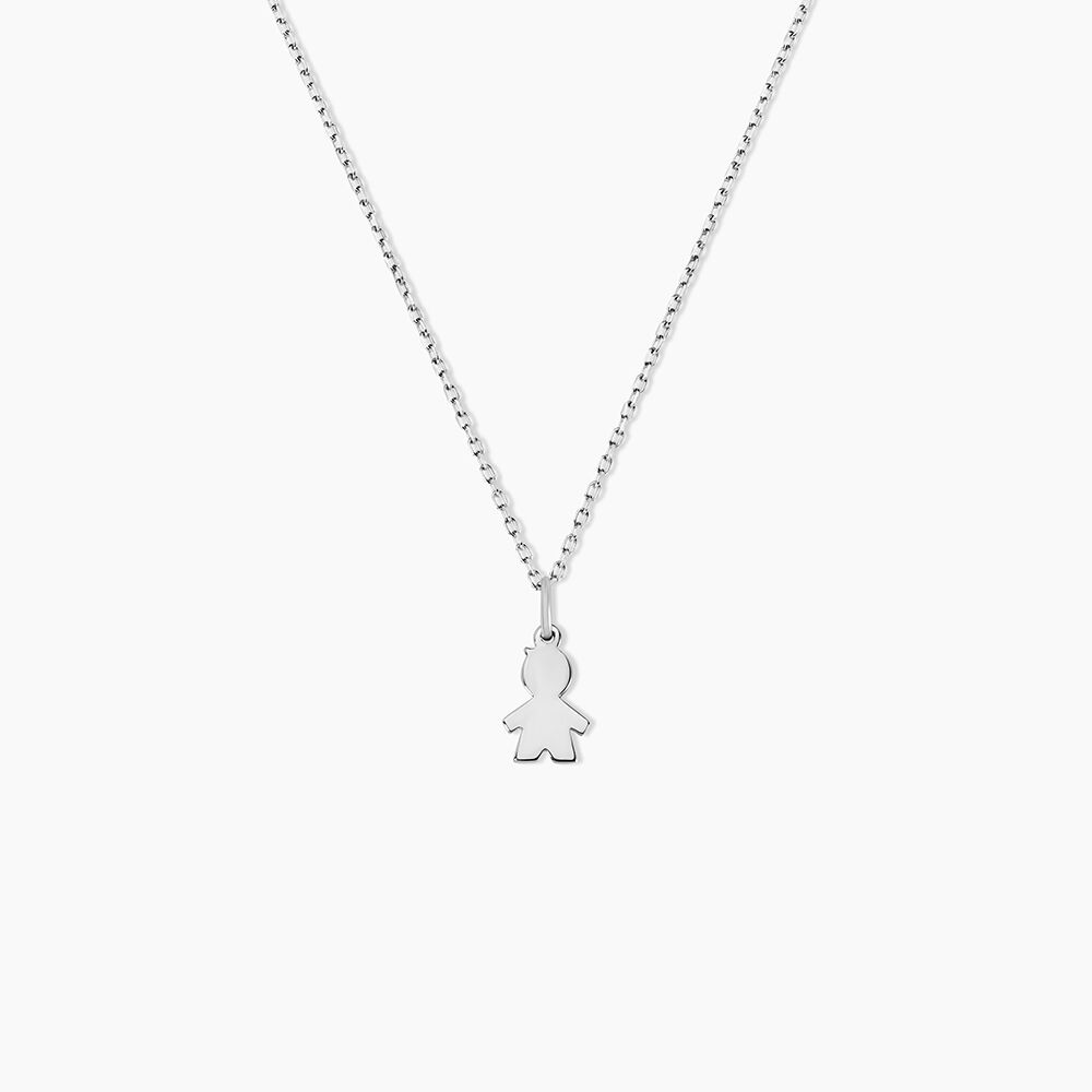 Pendentif Kids Argent Blanc - Bijoux fantaisie Femme | Marc Orian