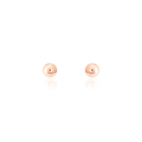 Boucles D'oreilles Puces Fidelia Boule Or Rose - Puces Femme | Marc Orian