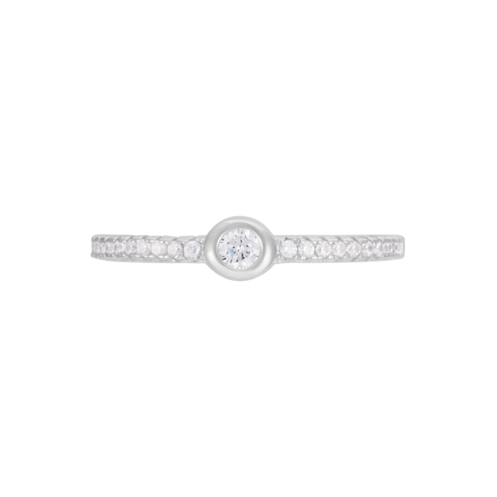 Bague Maryne Argent Blanc Oxyde De Zirconium - Solitaires Femme | Marc Orian