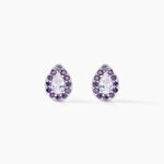Boucles D'oreilles Puces Argent Blanc Tania Oxydes De Zirconium - Puces Femme | Marc Orian