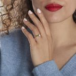Bague Solitaire Vicoeuria Or Jaune Diamant Synth&eacute;tique - Parures de mariage Femme | Marc Orian