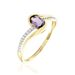 Bague Or Jaune Anja Améthyste - Bagues pierres fines Femme | Marc Orian