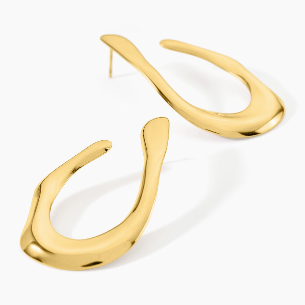 Boucles D'Oreilles Pendantes Cyllia Acier Jaune - Pendantes Femme | Marc Orian