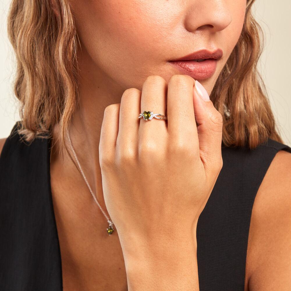 Bague Avalon Argent Blanc Oxyde De Zirconium - Solitaires Femme | Marc Orian