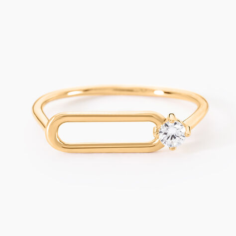 Bague Ellin Plaque Or Jaune Oxyde De Zirconium - Bijoux fantaisie Femme | Marc Orian