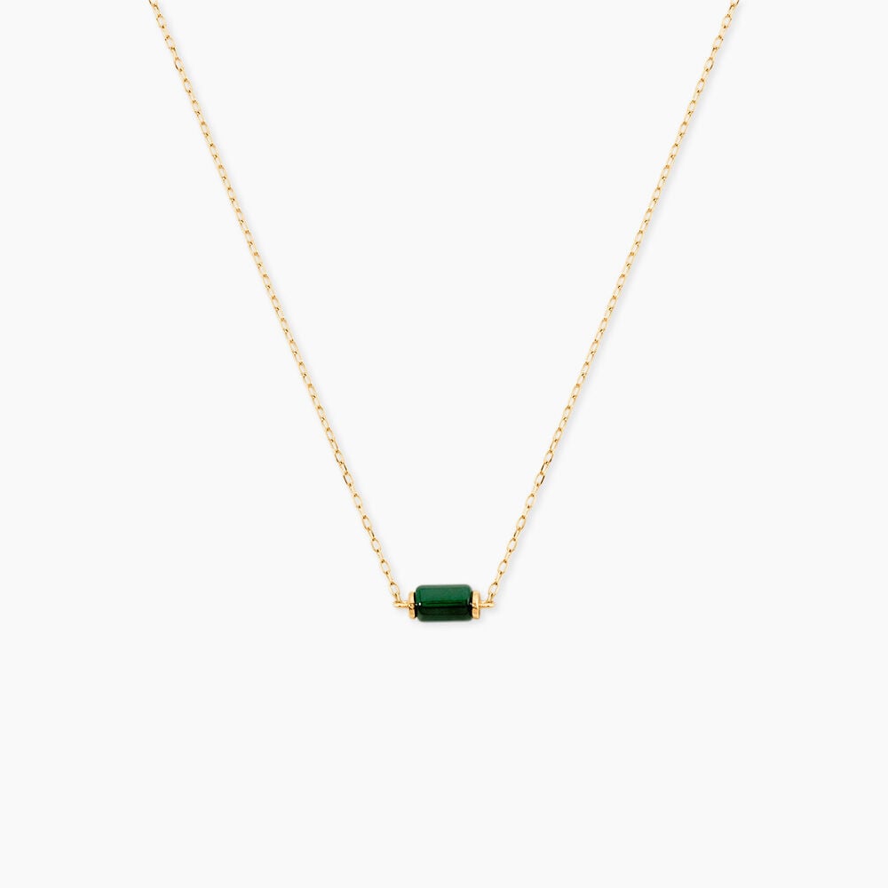 Collier Ean Or Jaune Malachite - Colliers avec pierres Femme | Marc Orian