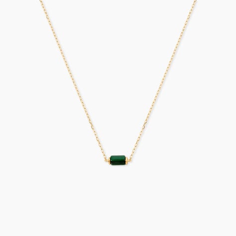 Collier Ean Or Jaune Malachite - Colliers avec pierres Femme | Marc Orian