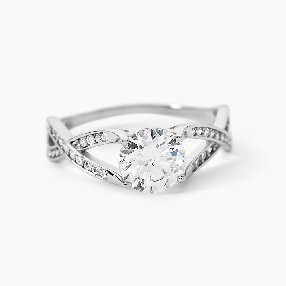 Bague Solitaire Maddy Argent Blanc Oxyde De Zirconium - Bijoux fantaisie Femme | Marc Orian