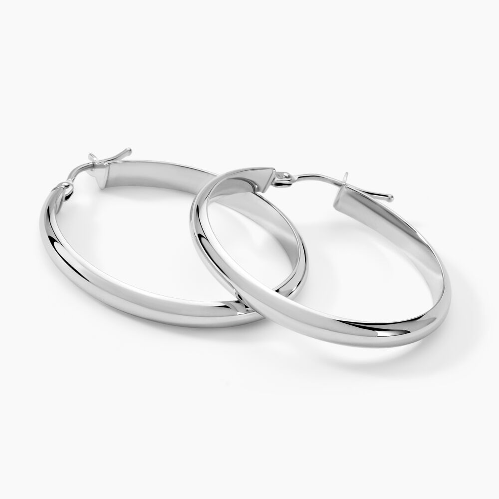 Créoles Shalana Or Blanc - Créoles Femme | Marc Orian