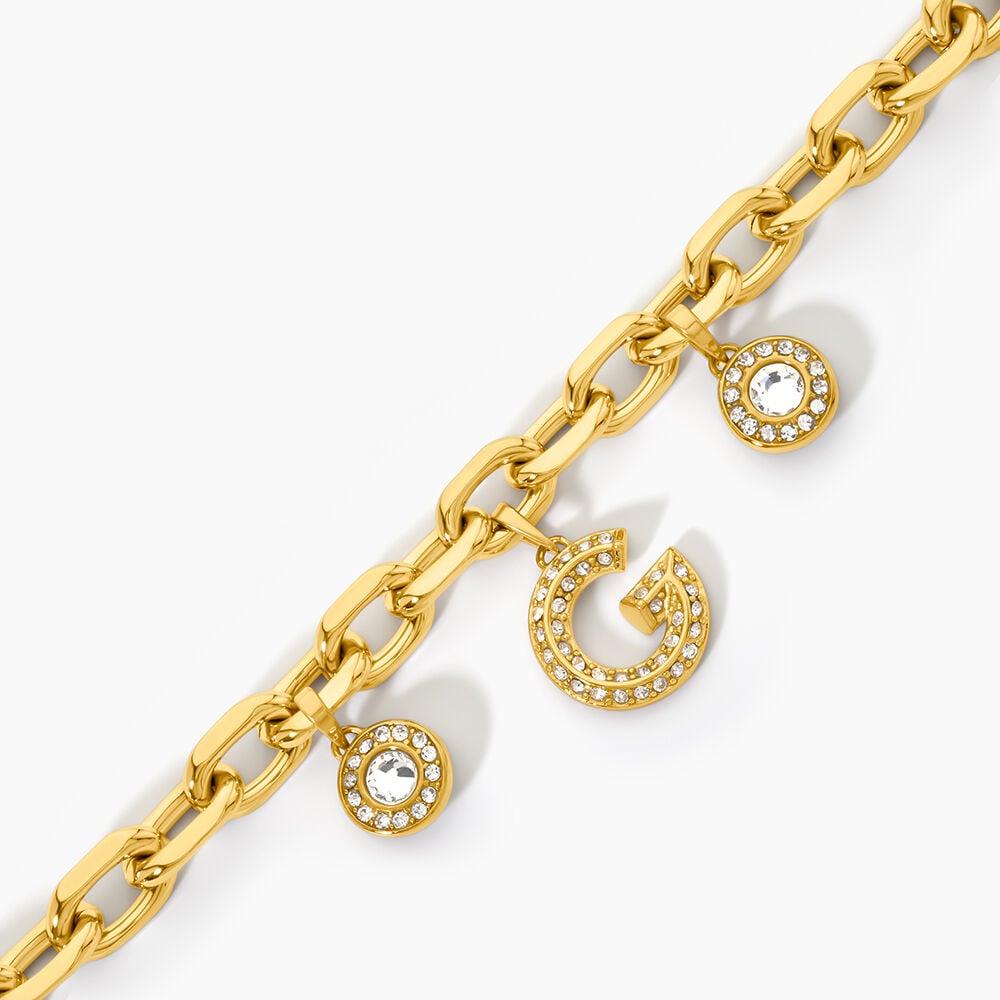 Bracelet Guess G Crystal Acier Jaune Oxyde De Zirconium - Bracelets cha&icirc;nes Femme | Marc Orian