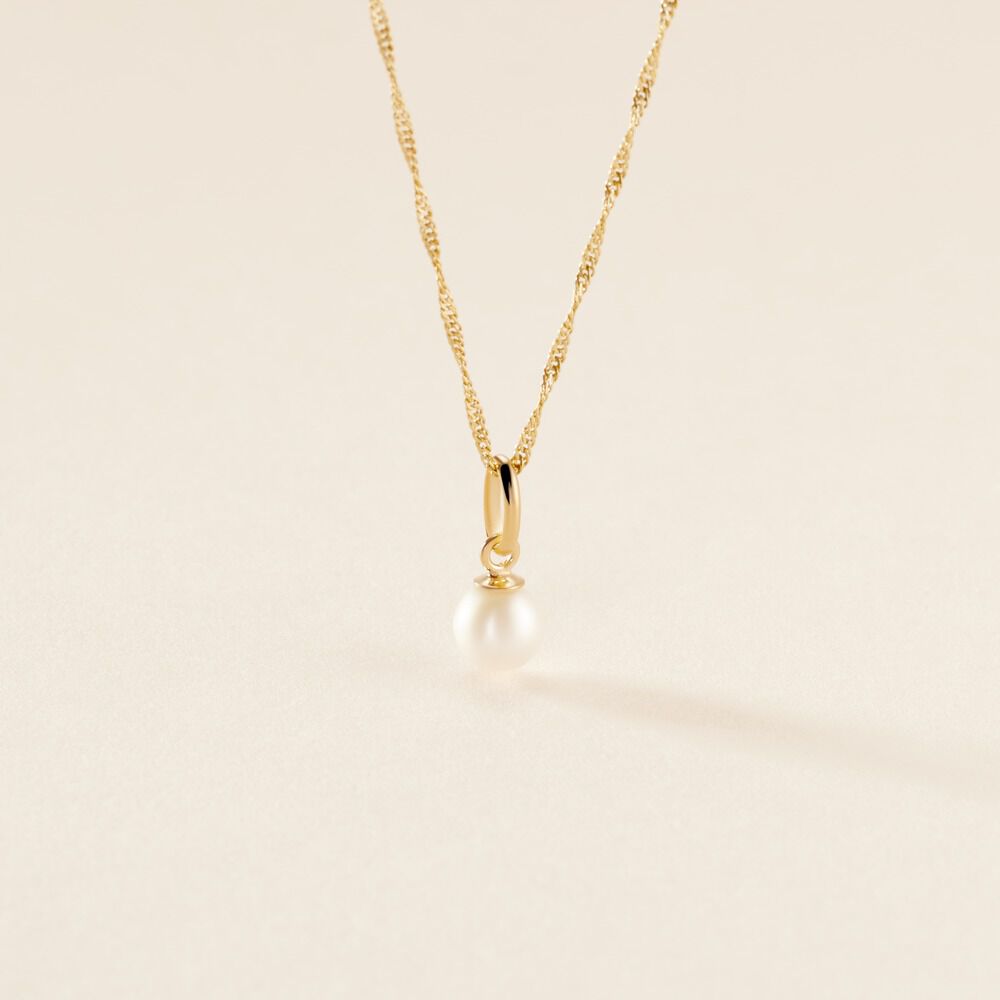 Pendentif Lenonie Or Jaune Perle De Culture - Parures de mariage Femme | Marc Orian
