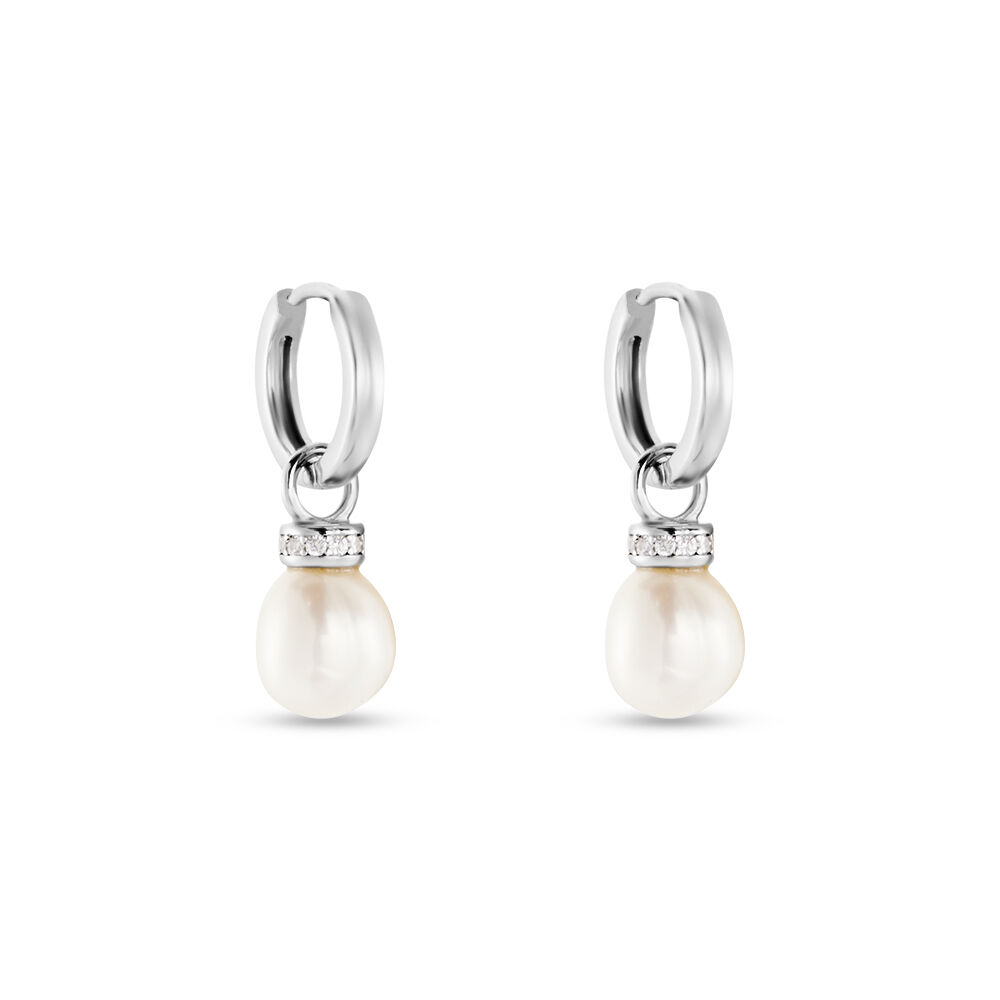 Boucles D'oreilles Pendantes Argent Blanc Iribert Perles De Culture - Pendantes Femme | Marc Orian