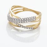Bague Roslyn Or Jaune Diamant Blanc - Parures de mariage Femme | Marc Orian