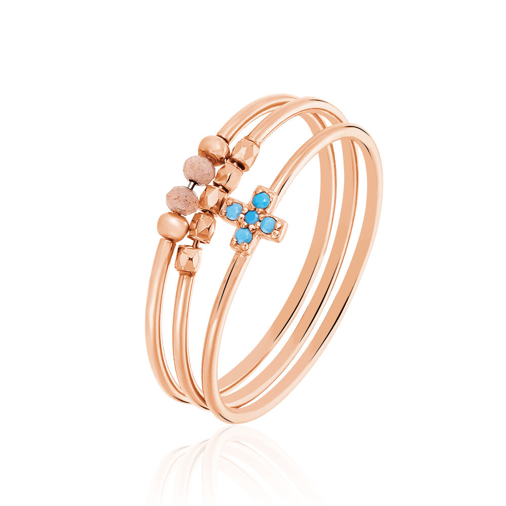 Bague Enia Argent Rose Oxyde De Zirconium - Bagues avec pierre Femme | Marc Orian