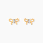 Boucles D'oreilles Puces Hisae Plaqu&eacute; Or Jaune Oxyde De Zirconium - Puces Femme | Marc Orian