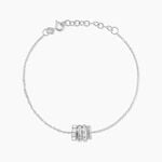Bracelet Edna Argent Blanc Oxyde De Zirconium - Bracelets fantaisie Femme | Marc Orian