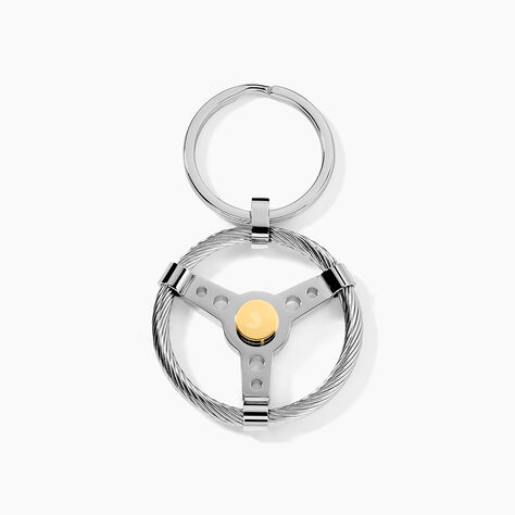 Porte Clefs Mariemeae Acier Bicolore - Bijoux fantaisie Homme | Marc Orian