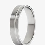 Alliance Berker Palladium Blanc - Alliances duo Unisex | Marc Orian