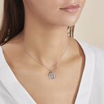 Pendentif Elio U Argent Blanc - Bijoux fantaisie Famille | Marc Orian
