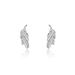 Boucles D'oreilles Puces Isae Argent Blanc Oxyde De Zirconium - Puces Femme | Marc Orian