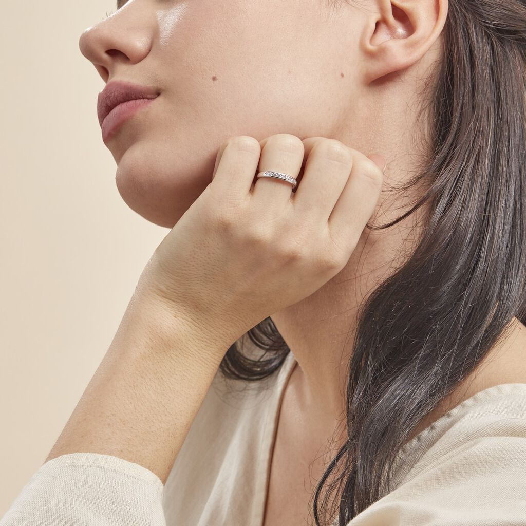 Alliance Giulia Or Blanc Diamant - Alliances Femme | Marc Orian