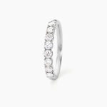 Alliance Hera Or Blanc Diamant - Alliances avec pierres Femme | Marc Orian