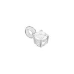 Pendentif Victoria Or Blanc Diamant - Pendentifs Femme | Marc Orian