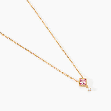 Collier Azel Plaqu&eacute; Or Jaune Oxyde De Zirconium - Colliers avec pierres Femme | Marc Orian