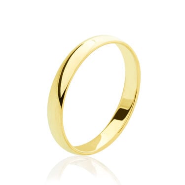 Alliance Amarande Demi Jonc Classique Or Jaune